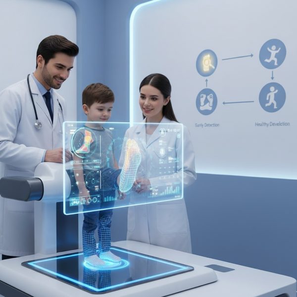 اسکن کف پای کودک