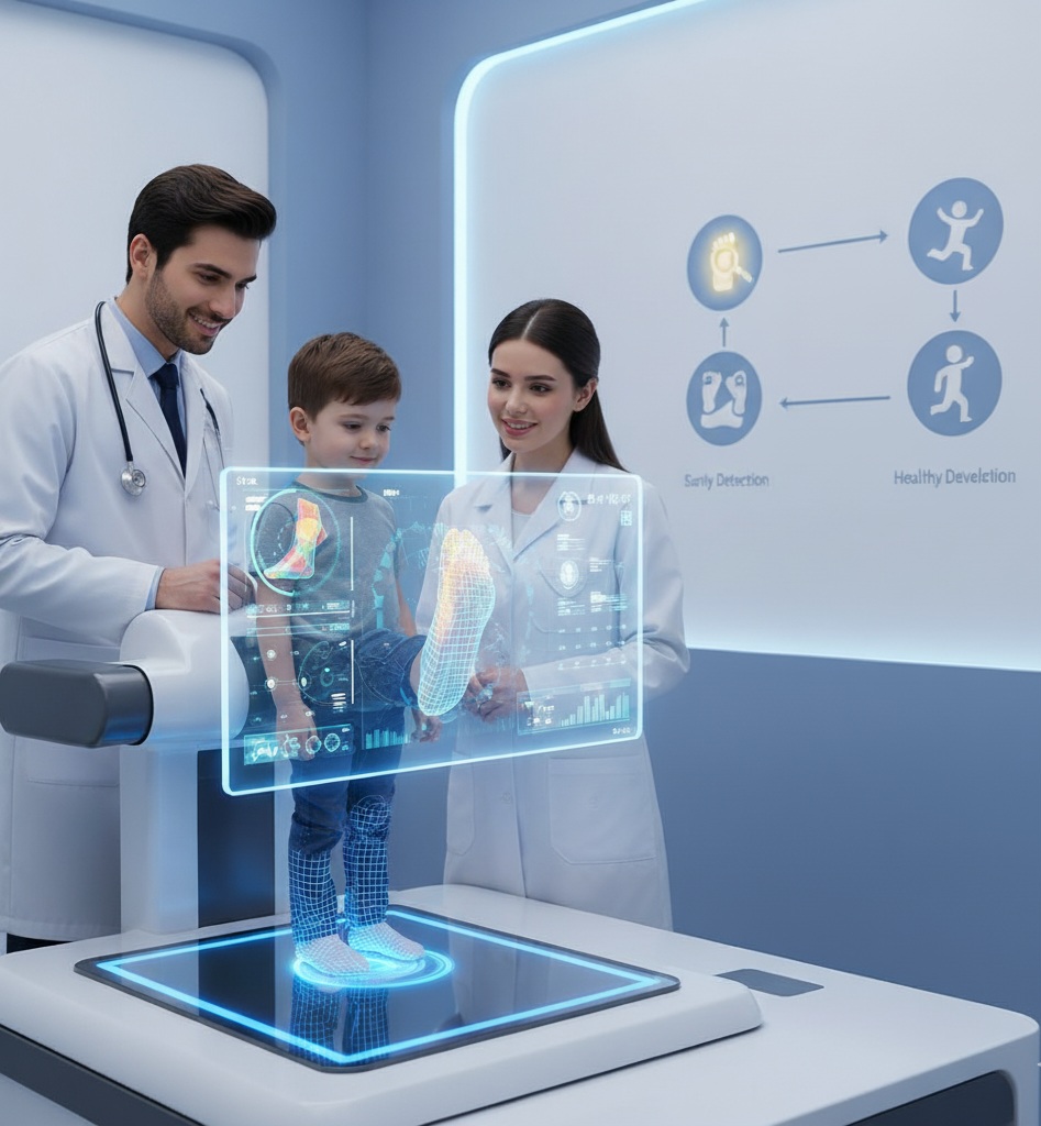 اسکن کف پای کودک